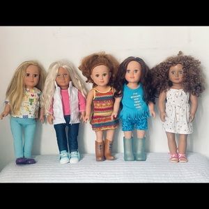 4 Dolls Our Generation,My Life,American Girl Size